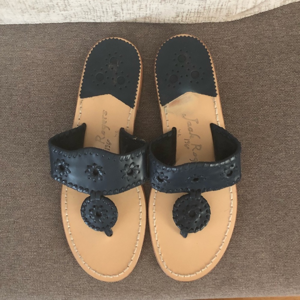 Navy Blue JACK ROGERS Sandals.